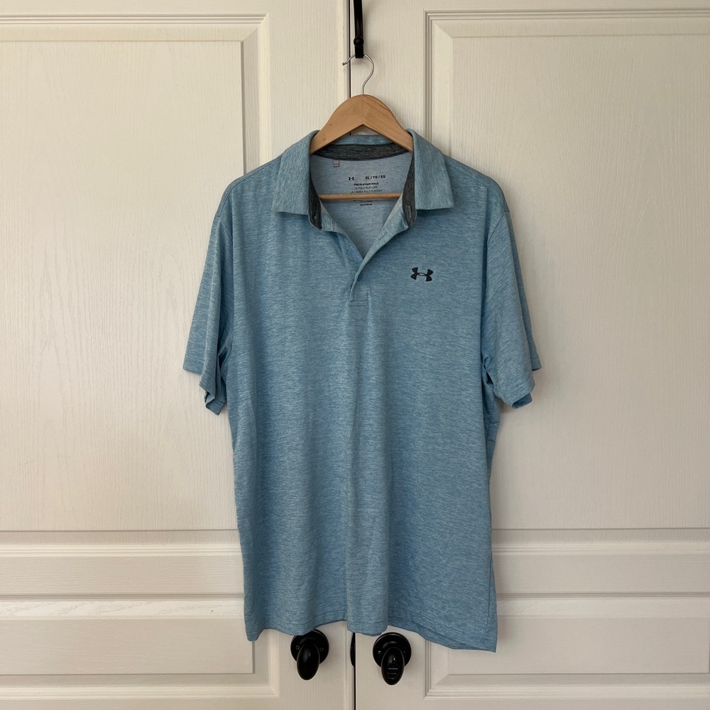 Under Armour Men's Light Blue Polo Shirt
